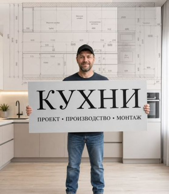 Кухня на заказ под ключ с гарантией 10 лет